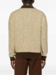Picture of Drole De Monsieur | Waffle Knitwear Cardigan Drole Patch