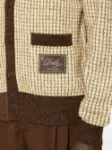 Picture of Drole De Monsieur | Waffle Knitwear Cardigan Drole Patch