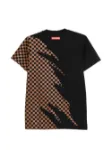 Picture of Sprayground | Claw Tear Check Regular T-Shirt