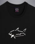 Picture of Paul & Shark | T-Shirt In With Shark Application And Writing