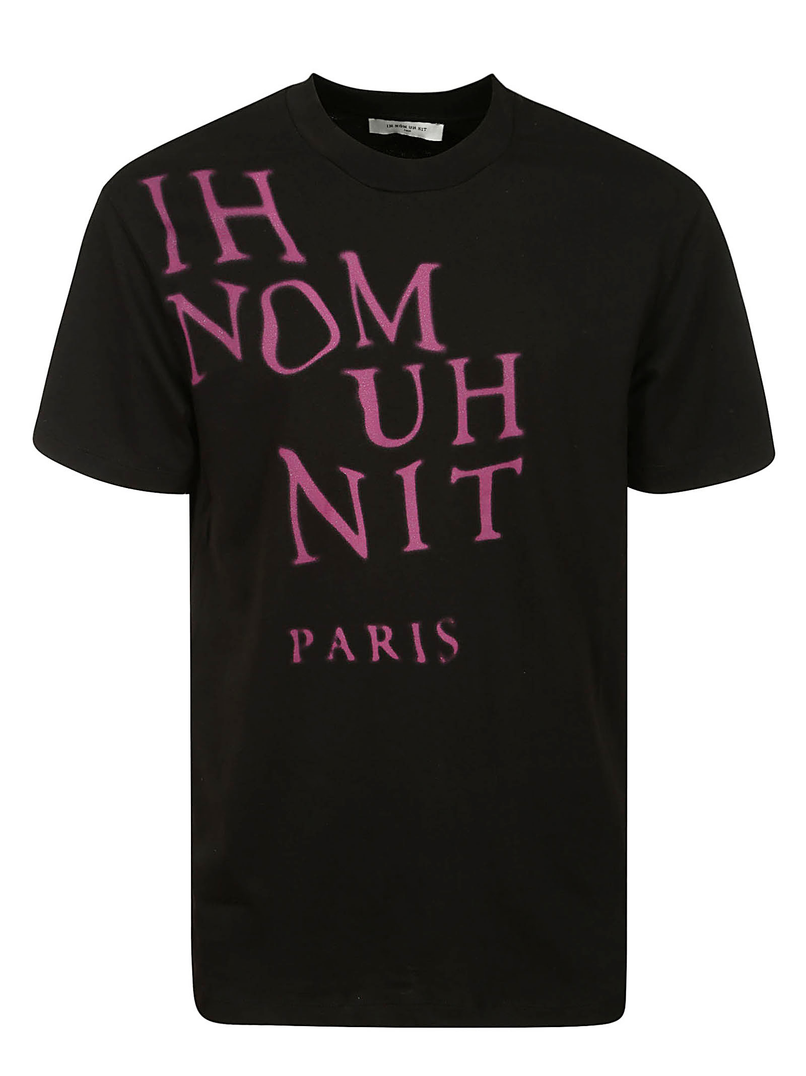 Tシャツ・カットソー IH NOM UH NIT T-SHIRT CLASSIC FIT WITH LOGO BLURRED (45221) Ih Nom Uh Nit Logo T-Shirt | IH NOM UH NIT Material: 100