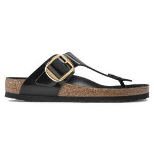 Picture of Birkenstock | Gizeh Big Buckle Shine Black