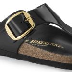 Picture of Birkenstock | Gizeh Big Buckle Shine Black