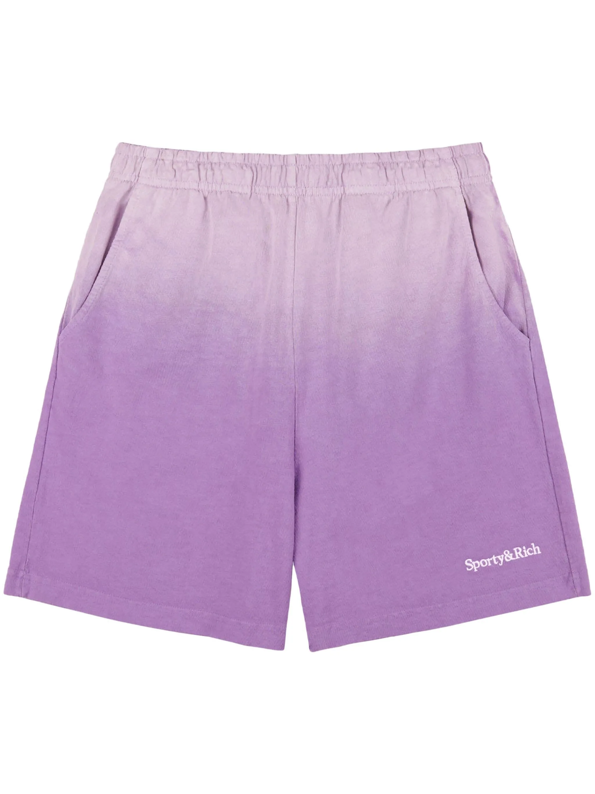 Picture of Sporty&Rich | Serif Logo Embroidered Gym Shorts