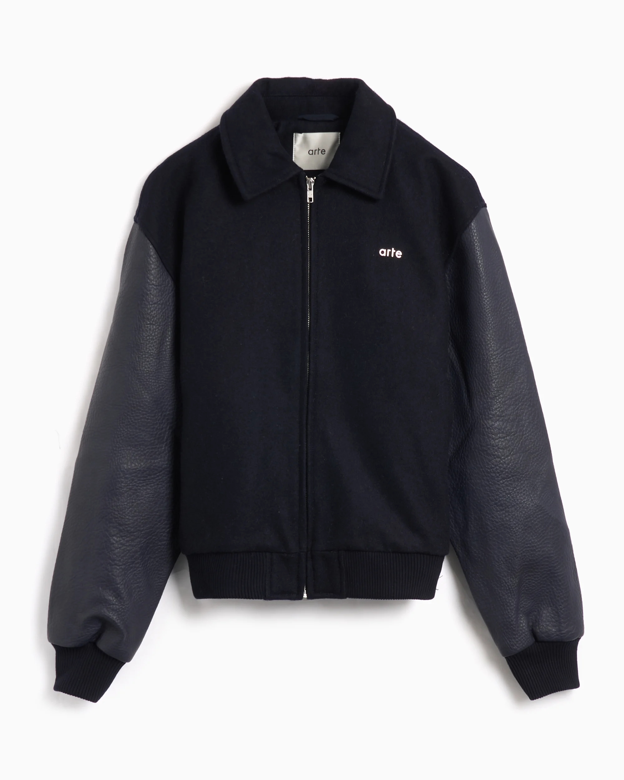 Arte Antwerp Varsity Knit Jacket NAVY• Michele Inzerillo Women