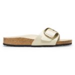 Picture of Birkenstock | Madrid Big Buckle Shine Ecru