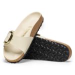 Picture of Birkenstock | Madrid Big Buckle Shine Ecru