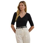 Picture of Lauren Ralph Lauren | V Judy Elbow Sleeve Knit
