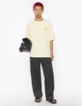 Picture of Maison Kitsune | Maison Kitsune Handwriting Embroidery Oversize Tee