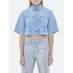 Immagine di Cycle | Jane Crop Shirt Bleach Subtle Fading And Whiskering