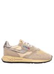 Picture of Autry | Reelwind Low Suede Net Ecru Platin