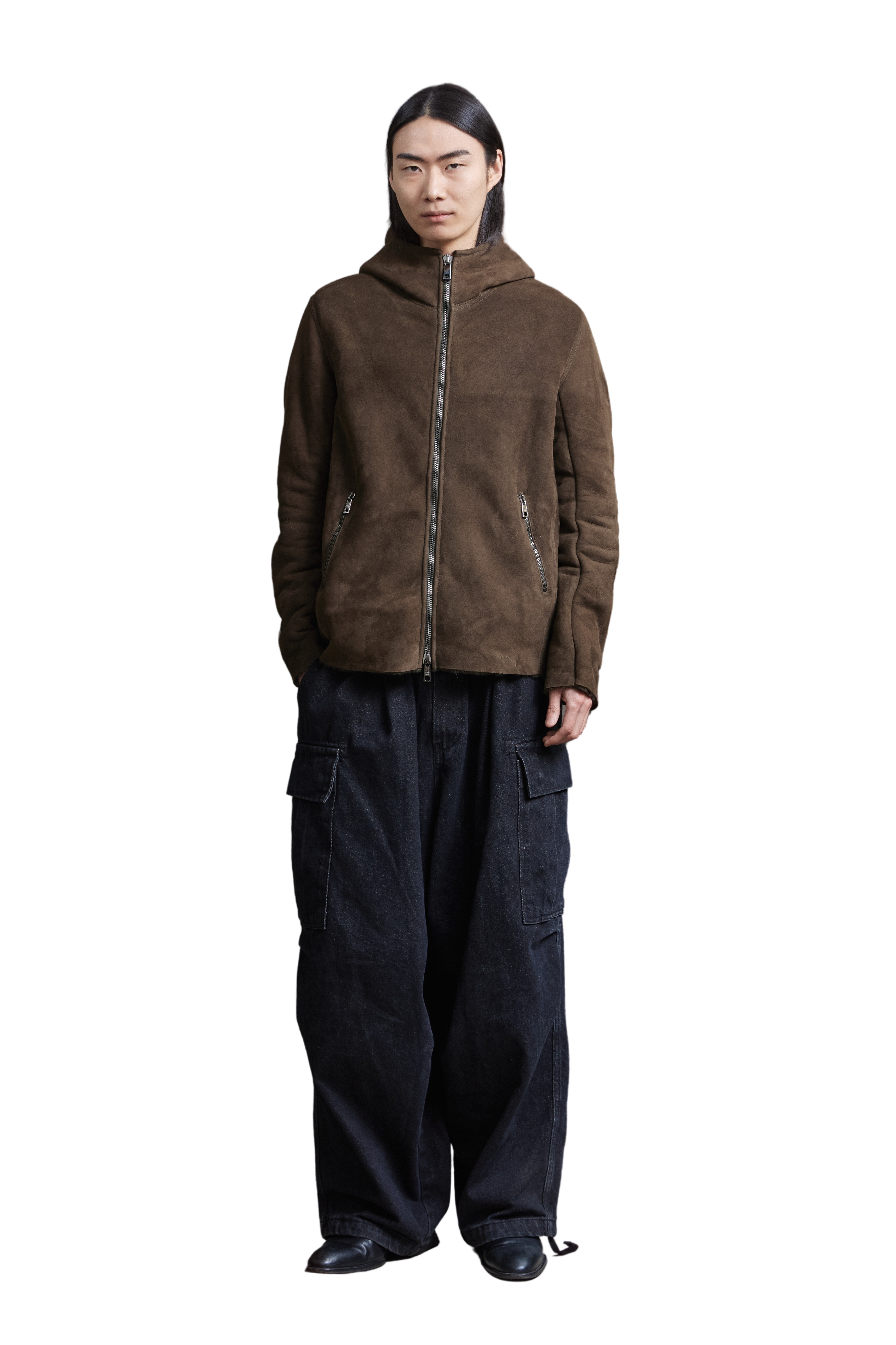 Picture of Giorgio Brato | Hoodie In Shearling Velour