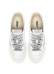 Picture of Autry | Platform Low Leat Swoll Wht Silv