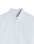 Picture of Maison Kitsune | Profile Fox Striped Regular Shirt