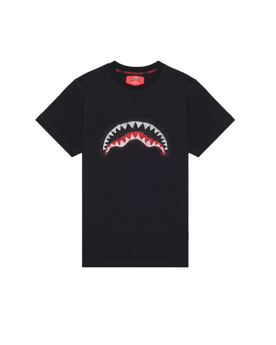 Immagine di Sprayground | Scribble Embroidery Shark Reg T-Shirt