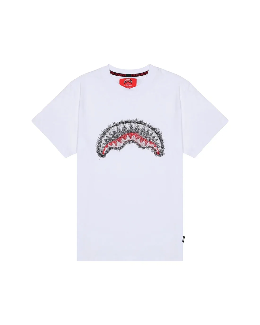 Immagine di Sprayground | Scribble Embroidery Shark Reg T-Shirt