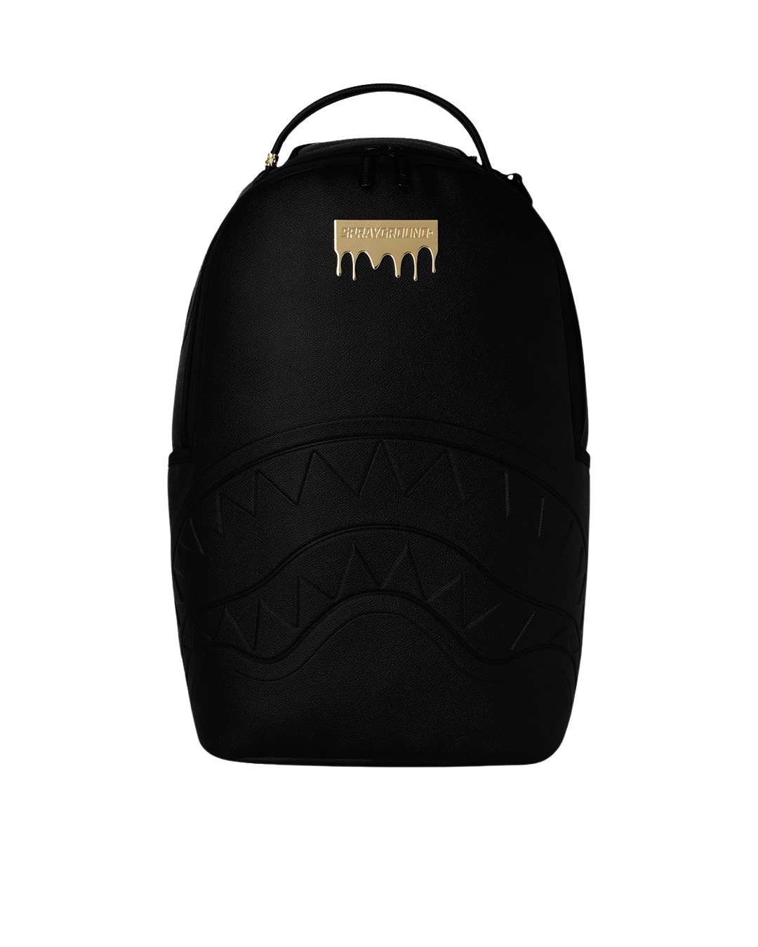 Sprayground Men's Black Gold Brick Luxus Backpack Polyester Bag