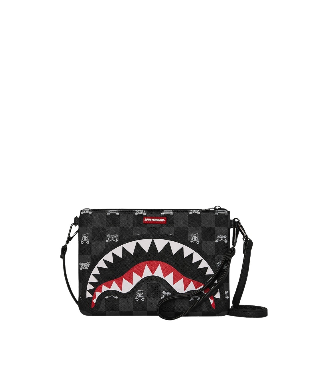Picture of Sprayground | Peeking Character Check Crossover Clutch