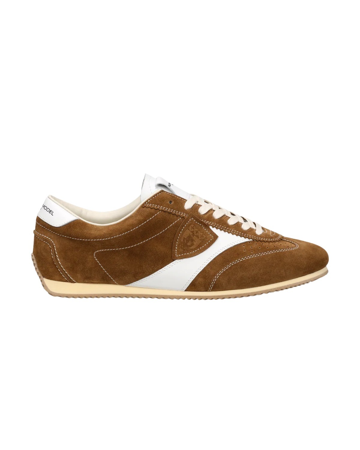 Philippe Model Men's Brown Planche Low Calf Leather Shoe