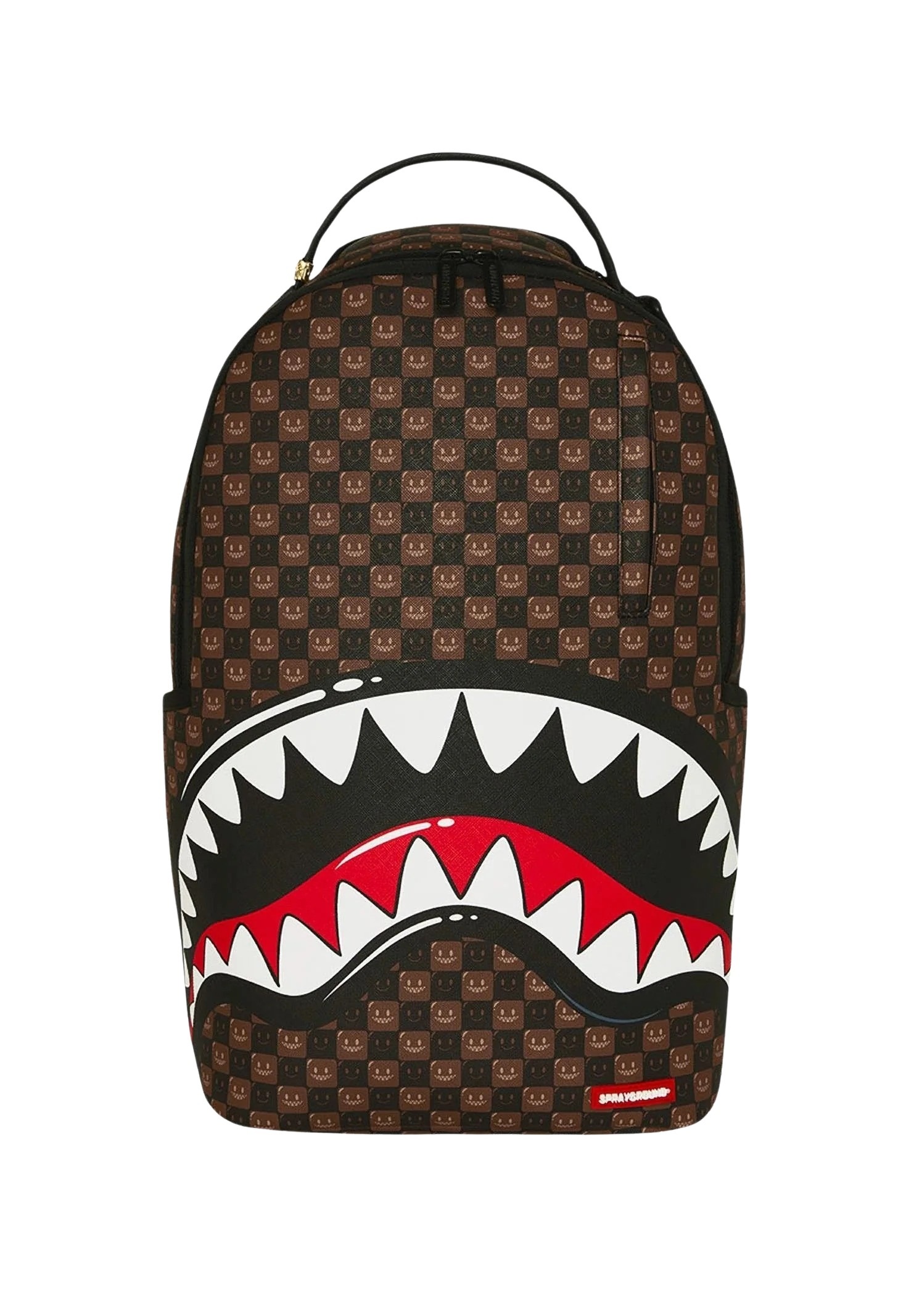 Picture of Sprayground | Sharks In Paris Wtf Bubble Brown Check Backpack