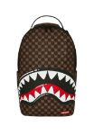 Picture of Sprayground | Sharks In Paris Wtf Bubble Brown Check Backpack
