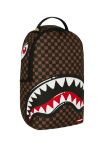 Picture of Sprayground | Sharks In Paris Wtf Bubble Brown Check Backpack