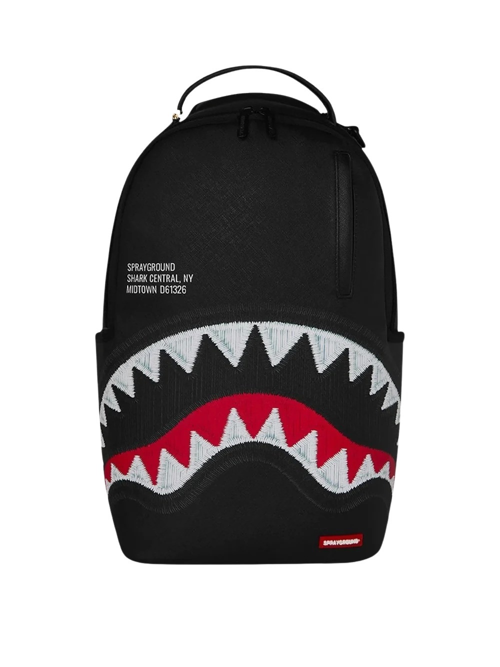 Picture of Sprayground | Shark Central Black Embroidered Shark Backpack